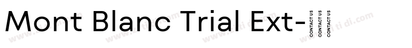 Mont Blanc Trial Ext字体转换
